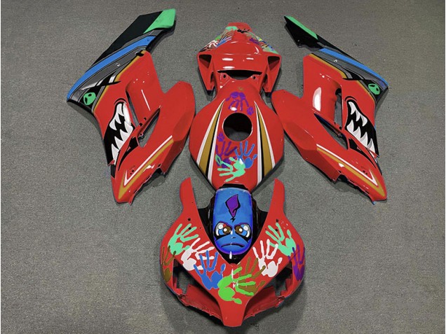 Squalo Rosso 2004-2005 Honda CBR1000RR Carene Moto Squalo Rosso 2004-2005 Honda CBR1000RR Carene Moto
