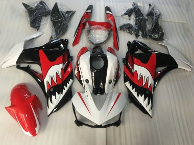 Squalo Rosso & Bianco 2015-2018 Yamaha R3 Carene Moto