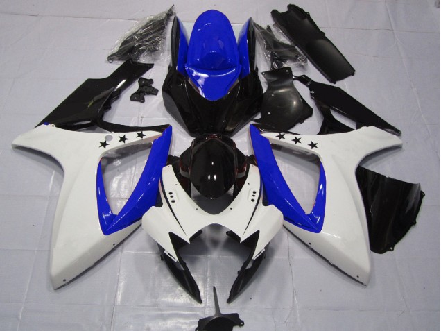 Stella Blu Scuro 2006-2007 Suzuki GSXR 600-750 Carene Moto Stella Blu Scuro 2006-2007 Suzuki GSXR 600-750 Carene Moto
