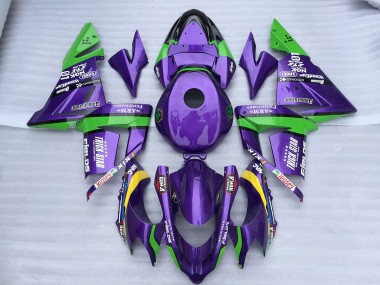 Stella Verde Viola 2004-2005 Kawasaki ZX10R Carene Moto