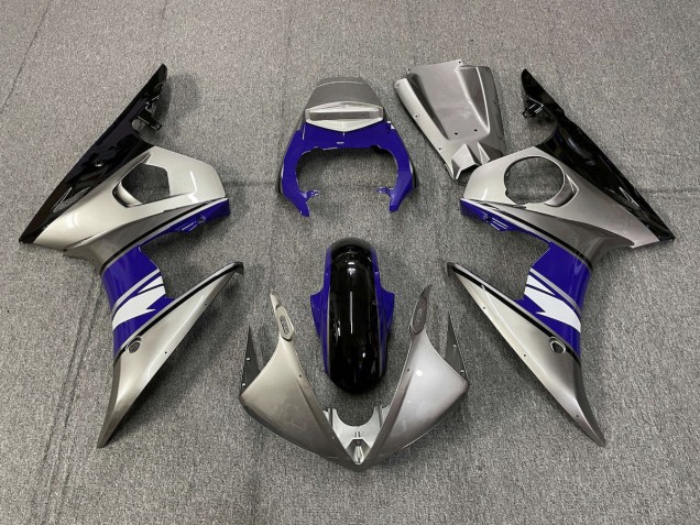 Stile Argento & Viola 2003-2004 Yamaha R6 Carene Moto Stile Argento & Viola 2003-2004 Yamaha R6 Carene Moto