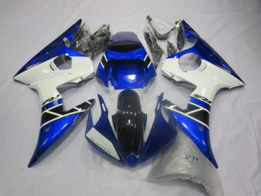 Stile Blu Bianco OEM 2003-2004 Yamaha R6 Carene Moto