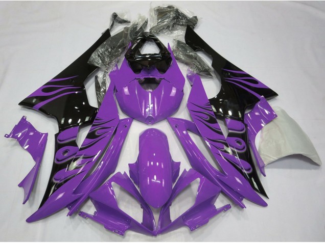 Stile Fiamma Viola 2008-2016 Yamaha R6 Carene Moto Stile Fiamma Viola 2008-2016 Yamaha R6 Carene Moto