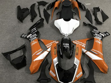 Stile Logo Arancione Lucido 2015-2019 Yamaha R1 Carene Moto
