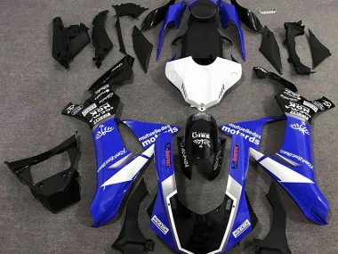 Stile Logo Blu Lucido 2015-2019 Yamaha R1 Carene Moto