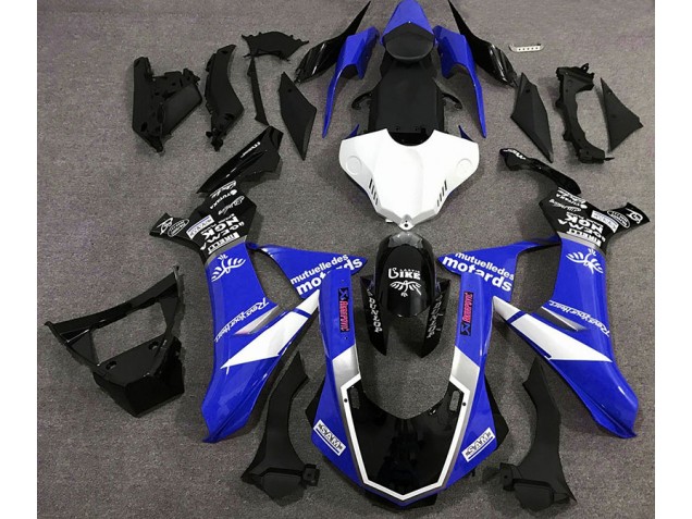 Stile Logo Blu Lucido 2015-2019 Yamaha R1 Carene Moto Stile Logo Blu Lucido 2015-2019 Yamaha R1 Carene Moto