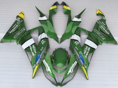 Stile Logo Verde 2013-2018 Kawasaki ZX6R Carene Moto