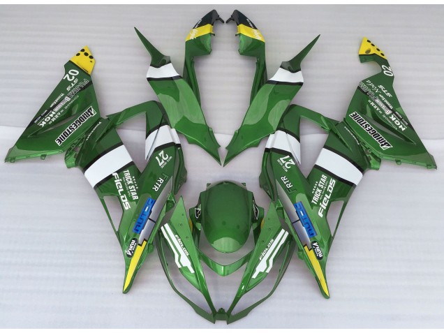 Stile Logo Verde 2013-2018 Kawasaki ZX6R Carene Moto Stile Logo Verde 2013-2018 Kawasaki ZX6R Carene Moto