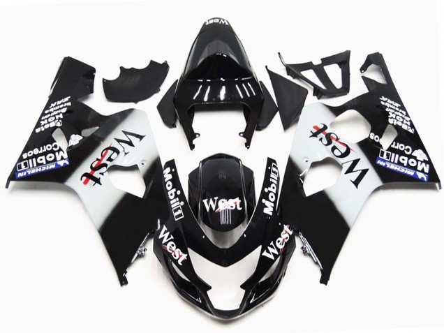 Stile Lucido West OEM 2004-2005 Suzuki GSXR 600-750 Carene Moto Stile Lucido West OEM 2004-2005 Suzuki GSXR 600-750 Carene Moto