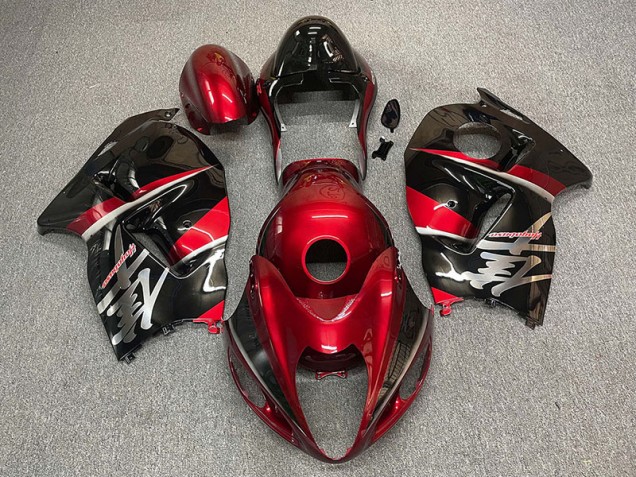Stile Marrone & Nero 1997-2007 Suzuki GSXR 1300 Carene Moto