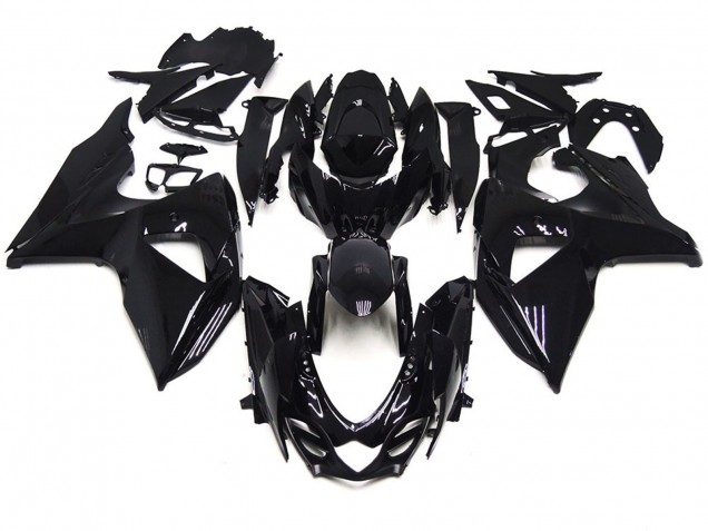 Stile Nero Completamente Lucido 2009-2016 Suzuki GSXR 1000 Carene Moto Stile Nero Completamente Lucido 2009-2016 Suzuki GSXR 1000 Carene Moto