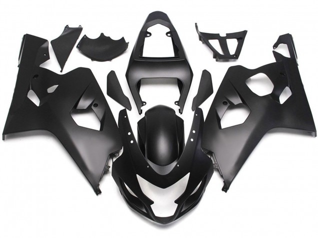 Stile Nero Opaco Con Decalcomanie Rosse 2004-2005 Suzuki GSXR 600-750 Carene Moto Stile Nero Opaco Con Decalcomanie Rosse 2004-2005 Suzuki GSXR 600-750 Carene Moto