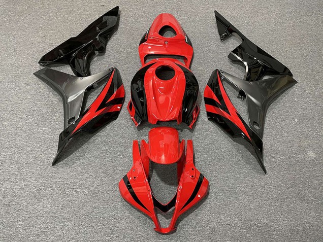 Stile OEM Rosso & Grigio 2007-2008 Honda CBR600RR Carene Moto