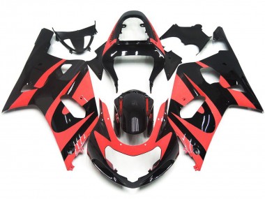 Stile Personalizzato OEM Rosso Chiaro 2001-2003 Suzuki GSXR 600-750 Carene Moto