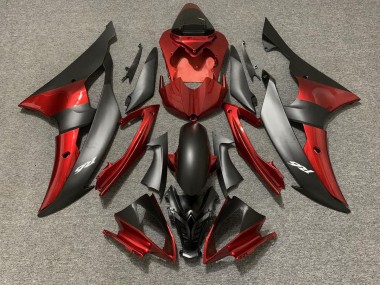 Stile Personalizzato OEM Rosso/Nero 2008-2016 Yamaha R6 Carene Moto