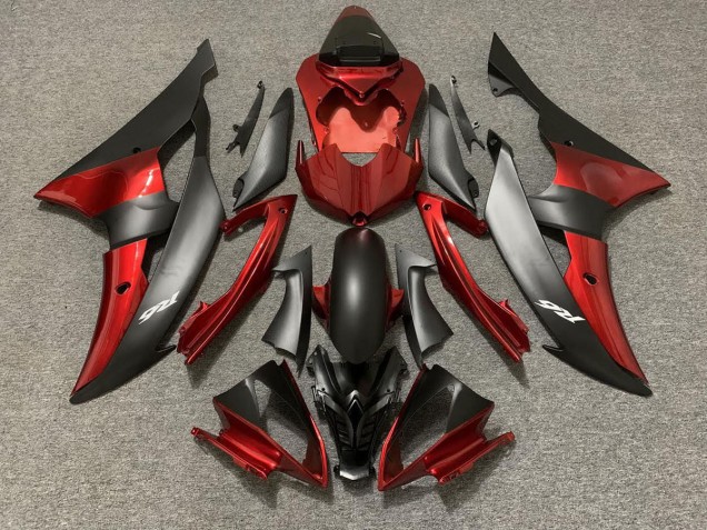 Stile Personalizzato OEM Rosso/Nero 2008-2016 Yamaha R6 Carene Moto Stile Personalizzato OEM Rosso/Nero 2008-2016 Yamaha R6 Carene Moto