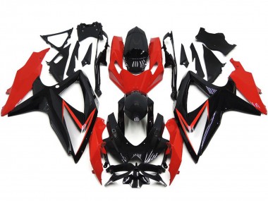 Stile Personalizzato Rosso OEM 2008-2010 Suzuki GSXR 600-750 Carene Moto