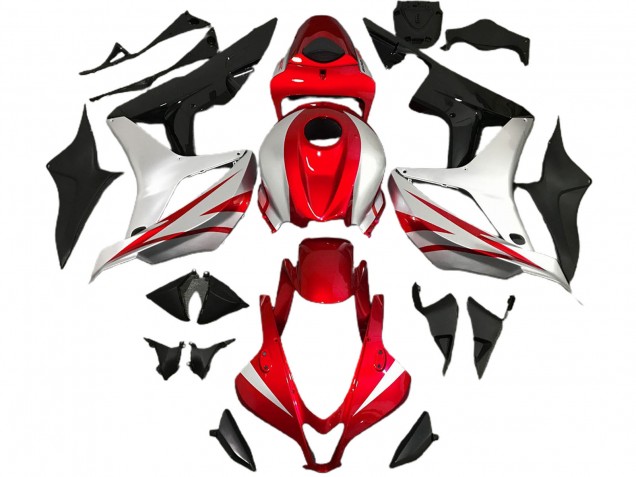 Stile Rosso & Argento OEM 2007-2008 Honda CBR600RR Carene Moto Stile Rosso & Argento OEM 2007-2008 Honda CBR600RR Carene Moto