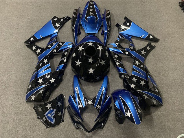 Stile Stella Perlata Personalizzata 2007-2008 Suzuki GSXR 1000 Carene Moto Stile Stella Perlata Personalizzata 2007-2008 Suzuki GSXR 1000 Carene Moto