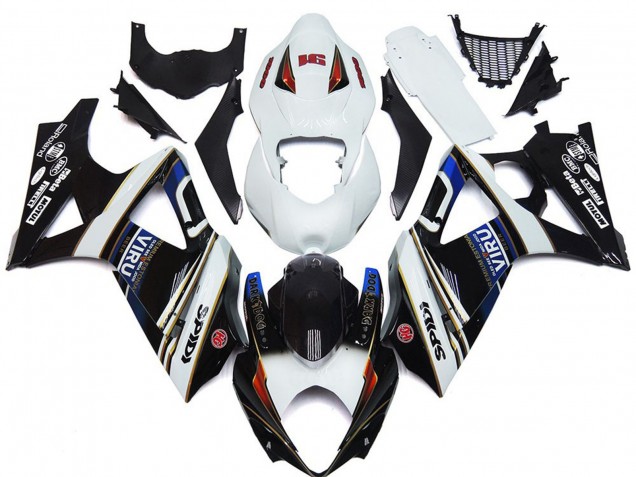 Stile VIRU Personalizzato 2007-2008 Suzuki GSXR 1000 Carene Moto Stile VIRU Personalizzato 2007-2008 Suzuki GSXR 1000 Carene Moto