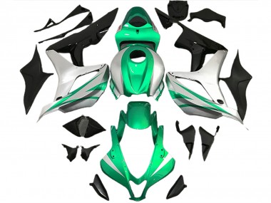 Stile Verde Brillante & Argento OEM 2007-2008 Honda CBR600RR Carene Moto