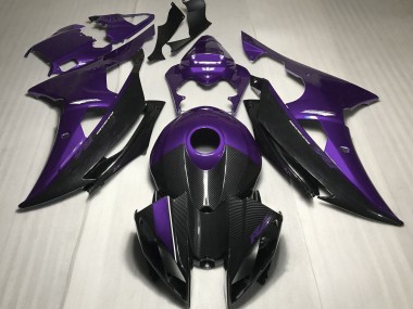 Stile Viola W Fibra Di Carbonio 2008-2016 Yamaha R6 Carene Moto