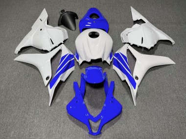 Strisce Laterali Blu Scuro & Bianche 2009-2012 Honda CBR600RR Carene Moto