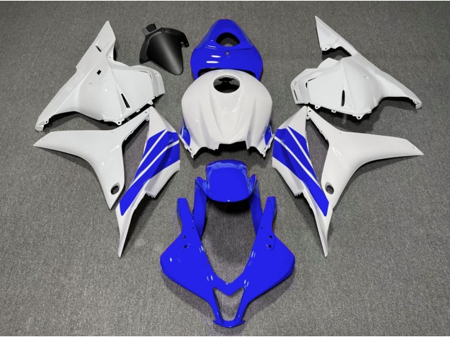 Strisce Laterali Blu Scuro & Bianche 2009-2012 Honda CBR600RR Carene Moto Strisce Laterali Blu Scuro & Bianche 2009-2012 Honda CBR600RR Carene Moto