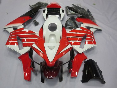Striscia Larga Rossa & Bianca 2005-2006 Honda CBR600RR Carene Moto