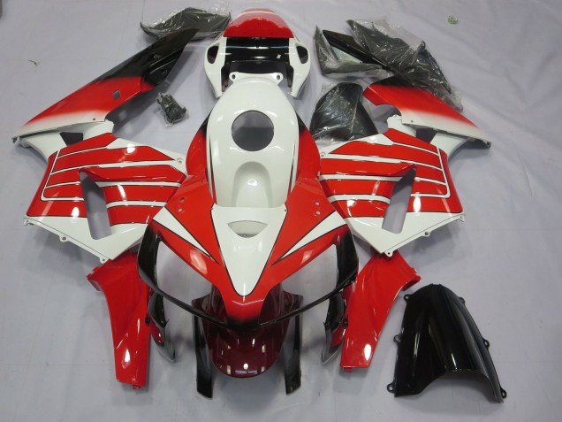 Striscia Larga Rossa & Bianca 2005-2006 Honda CBR600RR Carene Moto Striscia Larga Rossa & Bianca 2005-2006 Honda CBR600RR Carene Moto