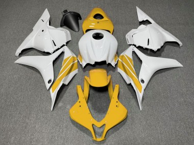 Striscia Laterale Gialla & Bianca 2009-2012 Honda CBR600RR Carene Moto