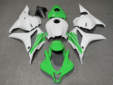 Striscia Laterale Verde & Bianca 2009-2012 Honda CBR600RR Carene Moto