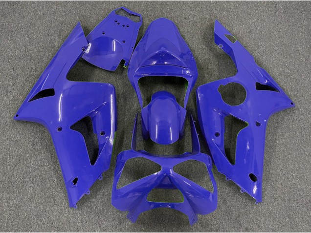 Tinta Unita Blu Scuro 2003-2004 Kawasaki ZX6R Carene Moto Tinta Unita Blu Scuro 2003-2004 Kawasaki ZX6R Carene Moto