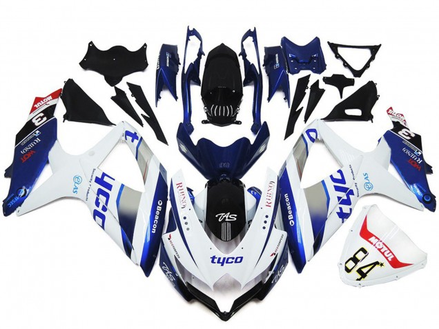 Tyco Stile Personalizzato Lucido 2008-2010 Suzuki GSXR 600-750 Carene Moto Tyco Stile Personalizzato Lucido 2008-2010 Suzuki GSXR 600-750 Carene Moto