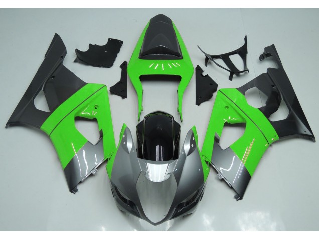 Verde Argento & Nero 2003-2004 Suzuki GSXR 1000 Carene Moto Verde Argento & Nero 2003-2004 Suzuki GSXR 1000 Carene Moto