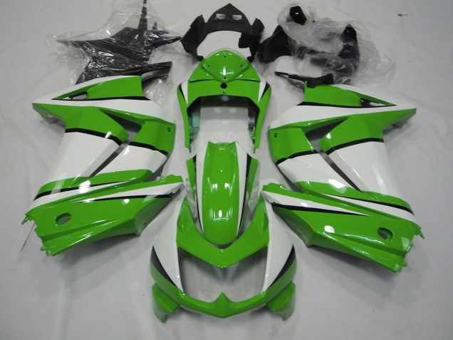 Verde & Bianco 2008-2012 Kawasaki Ninja 250 Carene Moto Verde & Bianco 2008-2012 Kawasaki Ninja 250 Carene Moto