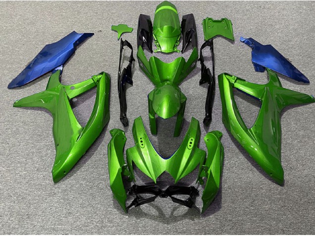 Verde & Blu 2008-2010 Suzuki GSXR 600-750 Carene Moto Verde & Blu 2008-2010 Suzuki GSXR 600-750 Carene Moto