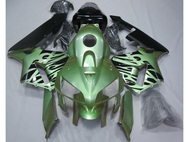 Verde Chiaro Fiamma 2005-2006 Honda CBR600RR Carene Moto Verde Chiaro Fiamma 2005-2006 Honda CBR600RR Carene Moto