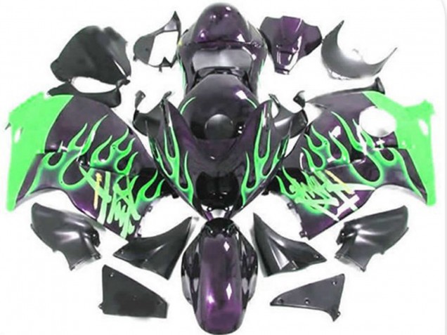 Verde Fiamma 1997-2007 Suzuki GSXR 1300 Carene Moto Verde Fiamma 1997-2007 Suzuki GSXR 1300 Carene Moto