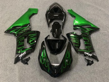 Verde Fiamma 2005-2006 Kawasaki ZX6R Carene Moto