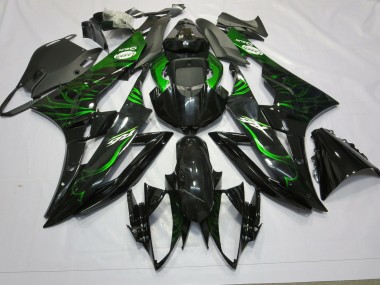 Verde Fiamma 2006-2007 Yamaha R6 Carene Moto