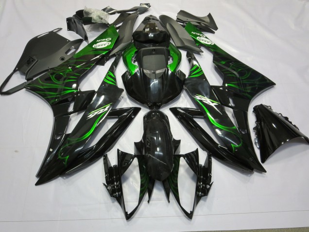 Verde Fiamma 2006-2007 Yamaha R6 Carene Moto Verde Fiamma 2006-2007 Yamaha R6 Carene Moto