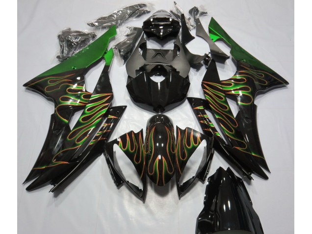 Verde Fiamma 2008-2016 Yamaha R6 Carene Moto Verde Fiamma 2008-2016 Yamaha R6 Carene Moto