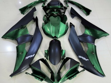 Verde Foresta & Nero Opaco 2008-2016 Yamaha R6 Carene Moto