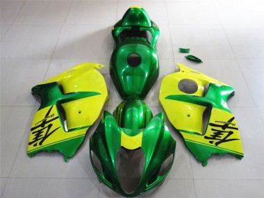 Verde & Giallo 1997-2007 Suzuki GSXR 1300 Carene Moto