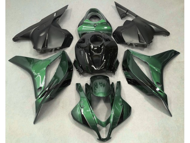 Verde Intenso Con Nero 2009-2012 Honda CBR600RR Carene Moto Verde Intenso Con Nero 2009-2012 Honda CBR600RR Carene Moto