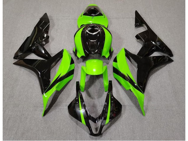 Verde Lime & Nero 2007-2008 Honda CBR600RR Carene Moto Verde Lime & Nero 2007-2008 Honda CBR600RR Carene Moto