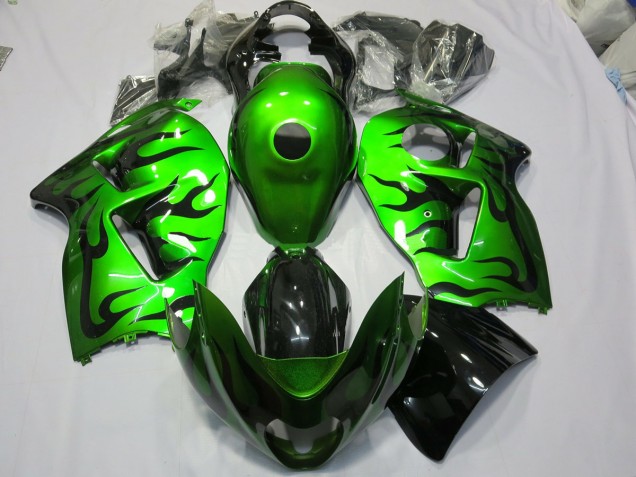 Verde Lucido 1997-2007 Suzuki GSXR 1300 Carene Moto Verde Lucido 1997-2007 Suzuki GSXR 1300 Carene Moto