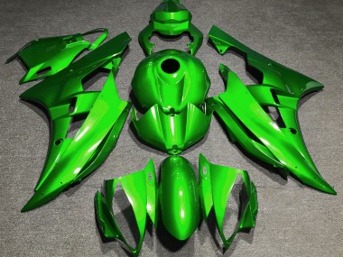Verde Lucido 2006-2007 Yamaha R6 Carene Moto