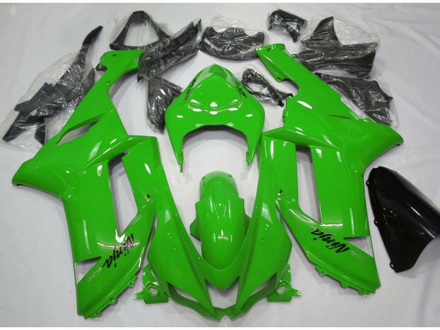 Verde Lucido 2007-2008 Kawasaki ZX6R Carene Moto Verde Lucido 2007-2008 Kawasaki ZX6R Carene Moto